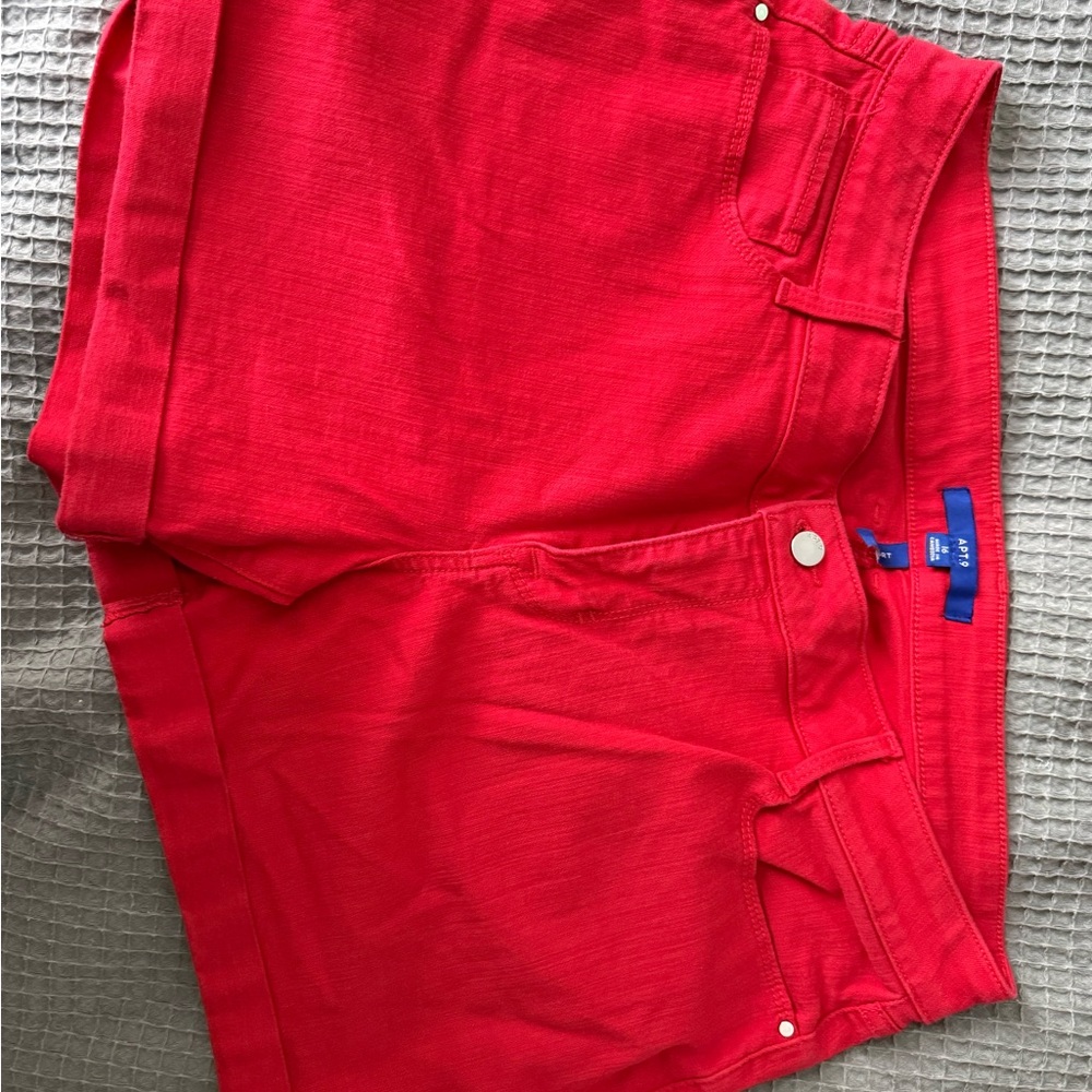 Apt. 9 Red Denim Shorts
